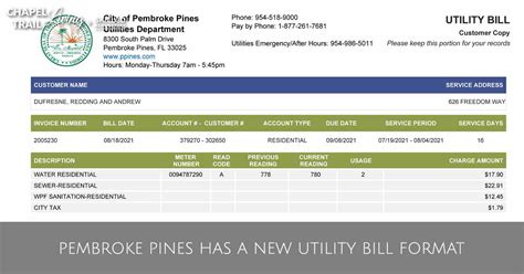 pembroke pines water bill
